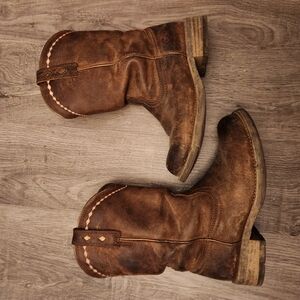 Brown Leather Cowboy Boots
